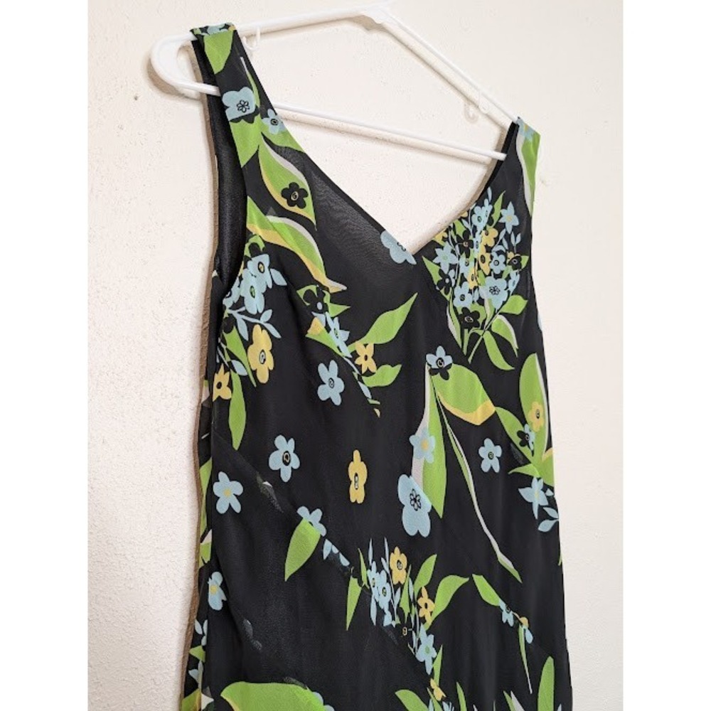 Vintage‎ Y2K Studio 1940 Midi Dress Womens 14 Fairy Grunge Whimsigoth Floral - Picture 3 of 6